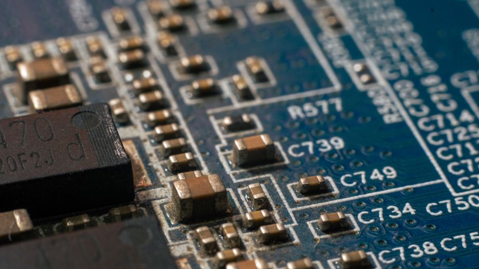 Circuit board close-up