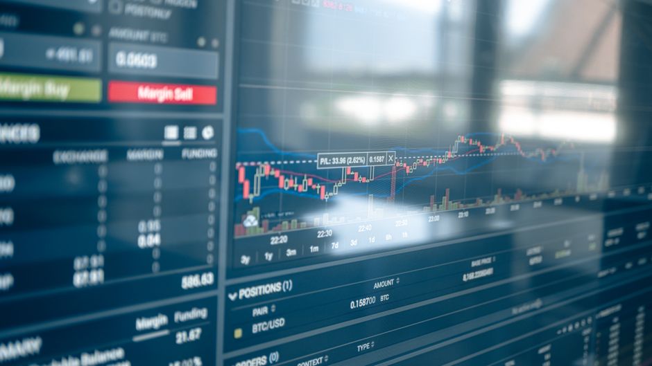 Electronic market data screens reflect the interaction of new equity supply and available liquidity.