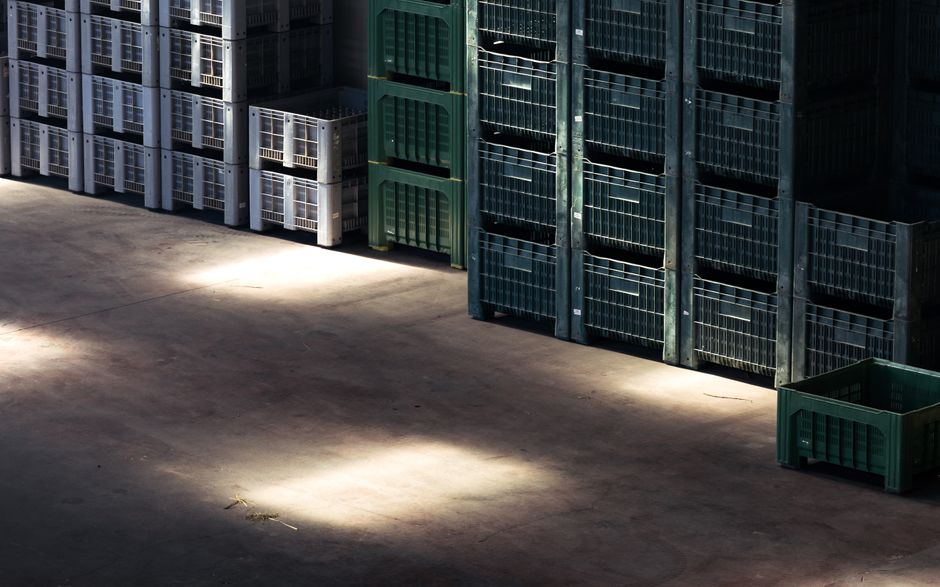 Warehouse inventory and distribution capacity frame the difference between demand and merely available supply.