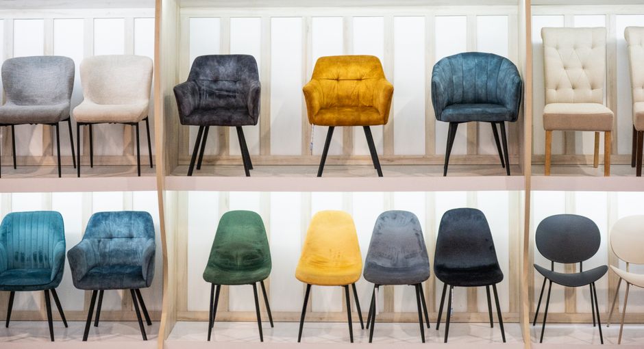 A premium furniture showroom reflects the consumer-demand test facing home retailers.