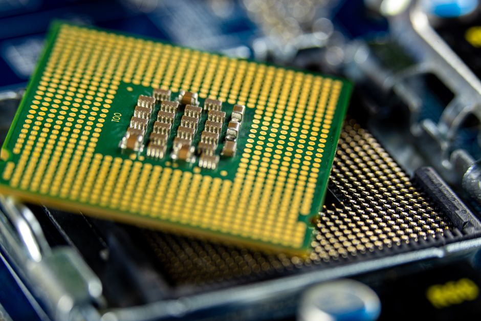 Microprocessor close-up