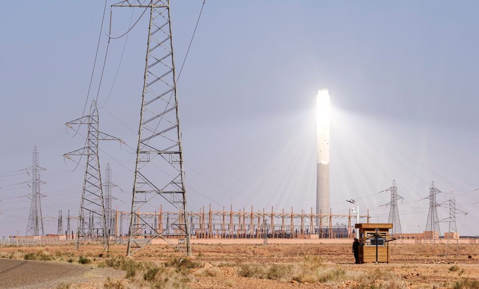 Solar power station and transmission infrastructure represent the energy and financing test facing AI demand