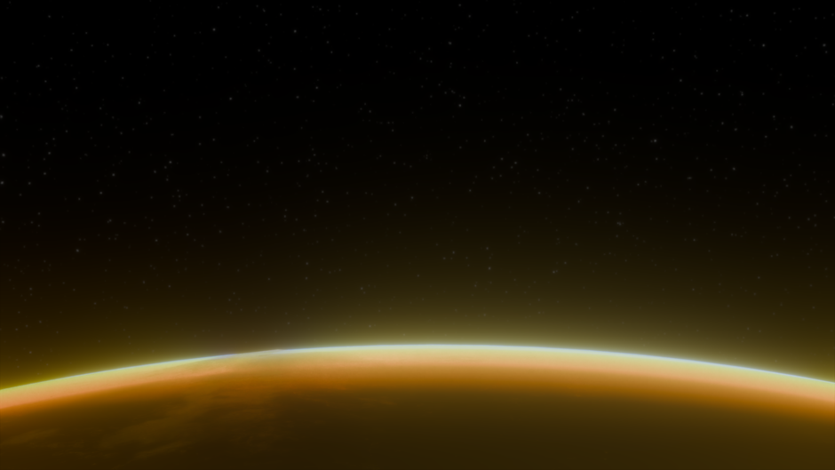 Breathtaking image of Earth from space at sunrise, highlighting its curvature and atmosphere.