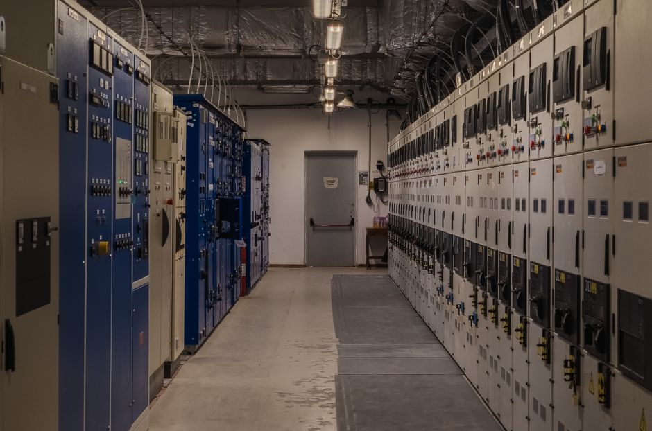 Industrial control room for data-center power infrastructure