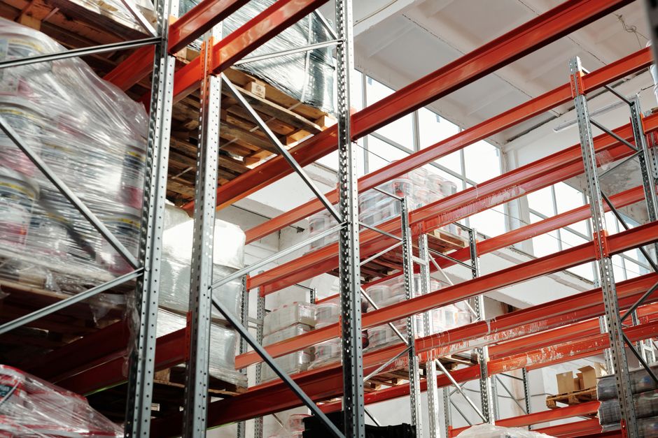 Modern logistics warehouse interior