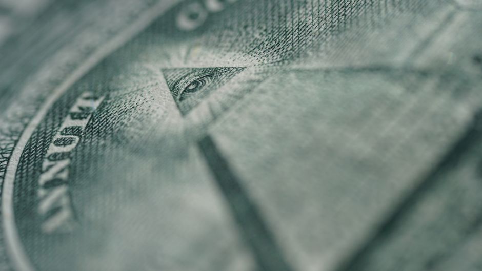 Close-up of an American dollar bill