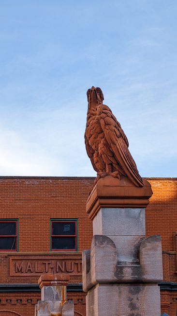 Eagle monument on a pillar