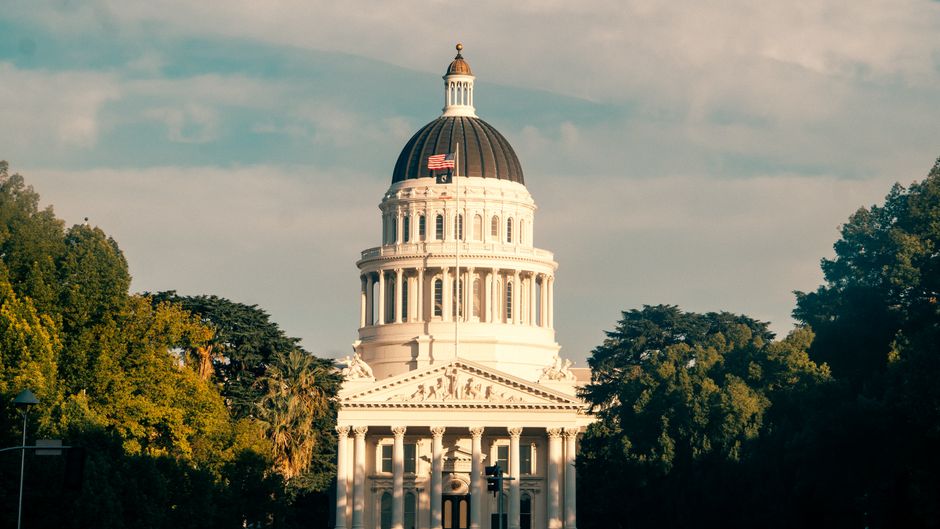 Capitol building representing legislative sanctions action