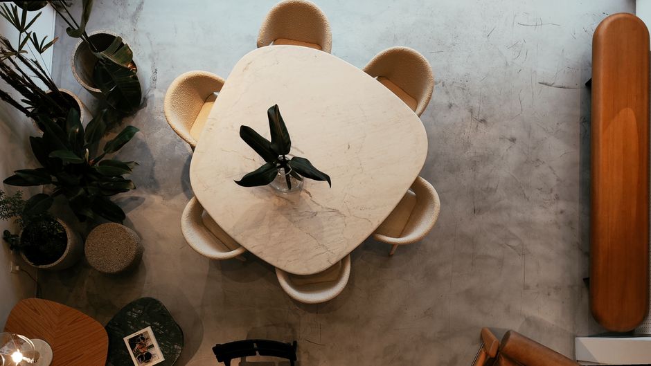 A modern home setting connects furniture demand with the consumer side of the thesis.